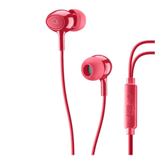 CellularLine ACOUSTIC fülhallgató SZTEREO (3.5mm jack, mikrofon, felvevő gomb) PIROS (ACOUSTICR) (ACOUSTICR)
