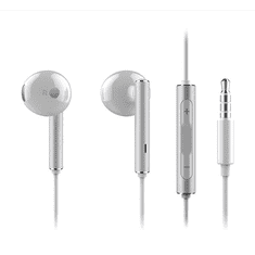 fülhallgató SZTEREO (3.5mm jack, mikrofon, felvevő gomb, hangerő szabályzó) FEHÉR (AM116_W) (AM116_W)