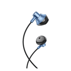 Hoco M75 fülhallgató SZTEREO (3.5mm jack, mikrofon, felvevő gomb, hangerő szabályozó, mágneses) KÉK (M75_B) (M75_B)