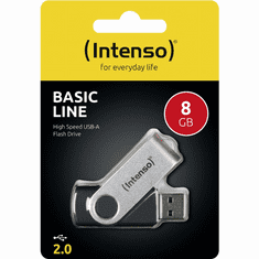 Intenso STICK 8GB USB 2.0 Basic Line Black/Silver (3503460)