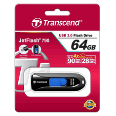 Transcend Pen Drive 64GB JetFlash 790 USB 3.0 (TS64GJF790K) (TS64GJF790K)