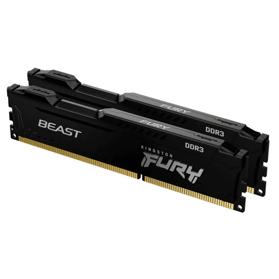 Kingston 16GB 1866MHz DDR3 Fury Beast Black CL10 (2x8GB) (KF318C10BBK2/16) (KF318C10BBK2/16)