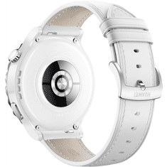 Huawei Watch GT 3 Pro Ceramic okosóra, Nanokristályos kerámia óratok, fehér bőrszíj (55028825) (huawei55028825)