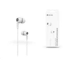 Devia ST310447 Kintone Eco fehér mikrofonos fülhallgató headset (ST310447)