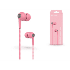 Devia ST310454 Kintone rózsaszín mikrofonos fülhallgató (ST310454)