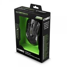 Esperanza MX405 CYBORG optikai egér fekete-zöld USB (EGM405) (EGM405)