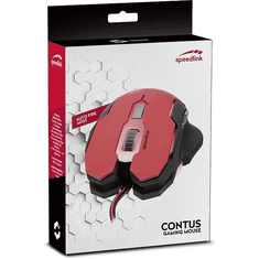 SPEED-LINK CONTUS Gaming optikai egér piros-fekete USB (SL-680002-BKRD) (SL-680002-BKRD)