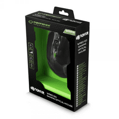 Esperanza MX205 FIGHTER optikai egér fekete-zöld USB (EGM205G) (EGM205G)