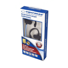 Esperanza Bluetooth mikrofonos sport fülhallgató kék-fekete (EH188B) (EH188B)
