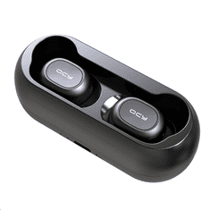 QCY T1C Stereo True wireless Bluetooth mikrofonos fülhallgató fekete (TC1BK) (TC1BK)