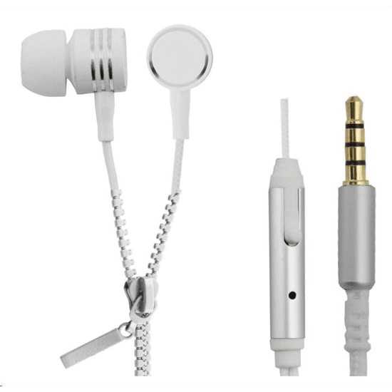 Esperanza ZIPPER Mikrofonos sztereó fülhallgató fehér (EH161W) (EH161W)