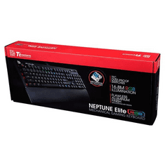 Thermaltake Tt eSports Neptune Elite RGB Blue gaming HU billentyűzet fekete (EKB-NER-TRBR-HU) (EKB-NER-TRBR-HU)
