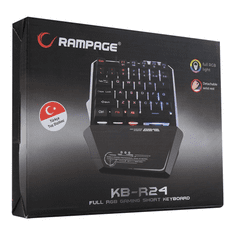 Rampage KB-R24 X-MINI Gaming billentyűzet fekete (32739) (r32739)
