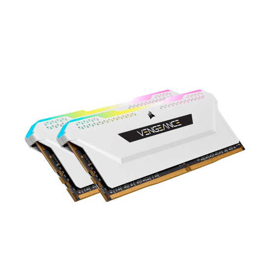 Corsair 16GB 3200MHz DDR4 RAM Vengeance RGB Pro SL CL16 White (2x8GB) (CMH16GX4M2E3200C16W) (CMH16GX4M2E3200C16W)