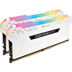 Corsair 16GB 2666MHz DDR4 RAM Vengeance RGB PRO CL16 fehér (2x8GB) (CMW16GX4M2A2666C16W) (CMW16GX4M2A2666C16W)