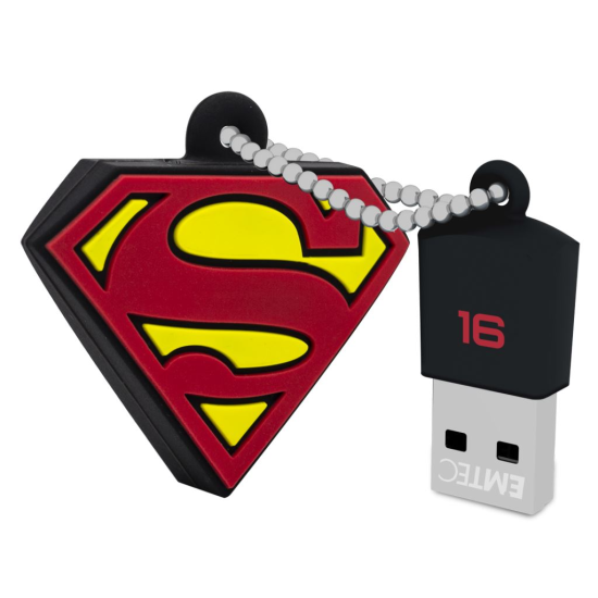 Emtec Pen Drive 16GB DC Comics Collector Superman USB 2.0 (ECMMD16GDCC01)