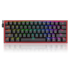 Redragon Fizz Pro black, wired&2.4G&BT Mechanical Keyboard, RGB, red switch Black HU (K616-RGB_RED_HU)