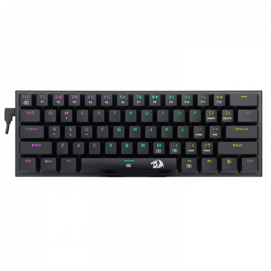 Redragon Anivia, wired mechanical keyboard,RGB, brown switch Black HU (K614-RGB_BROWN_HU)
