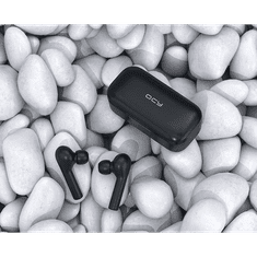 QCY T5 TWS Bluetooth mikrofonos fülhallgató fekete (T5 black)