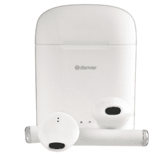Denver TWE-46 WHITE True Wireless fülhallgató headset - Fehér (TWE-46WHITE)