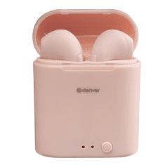 Denver TWE-46 ROSE True Wireless fülhallgató headset - Rózsaszín (TWE-46ROSE)