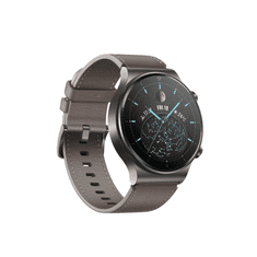 Huawei Watch GT 2 Pro Classic szürke bőrszíjjal (55025792) (55025792)