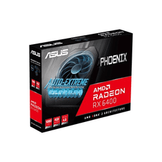 ASUS Radeon RX 6400 Phoenix 4GB GDDR6 64-bit grafikus kártya (PH-RX6400-4G)