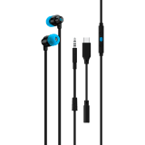Logitech G333 Wired Gaming Earphones - BLACK - 3.5 MM (981-000924)