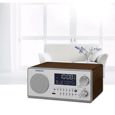 Sangean WR-22 Bluetooth asztali rádió barna (WR-22)