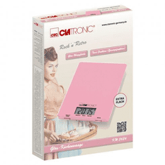 Clatronic KW 3626 digitális konyhai mérleg rózsaszín (KW 3626_P)