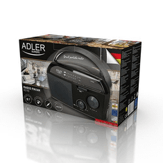 Adler AD1119 hordozható rádió fekete (AD1119)