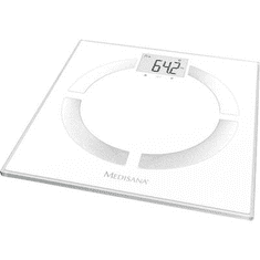 Medisana Testzsíranalizáló mérleg, személymérleg max.180 kg-ig, fehér színű BS444 connect (40444)