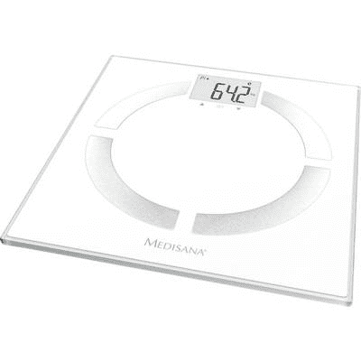 Medisana Testzsíranalizáló mérleg, személymérleg max.180 kg-ig, fehér színű BS444 connect (40444)