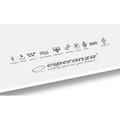 Esperanza B.FIT 8 in1 Bluetooth fürdőszoba mérleg fehér (EBS016W)