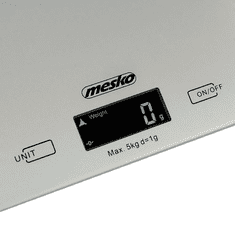 Mesko MS3145 konyhai mérleg szürke (MS3145)