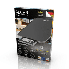 Adler AD3167B konyhai mérleg fekete (AD3167B)