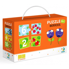 DoDo Duo Gyümölcsök 2X12db-os puzzle (DOP300116) (DOP300116)