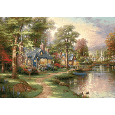 Schmidt Hometown Lake, Thomas Kinkade, 1500 db-os puzzle (57452, 7263-183) (57452, 7263-183)