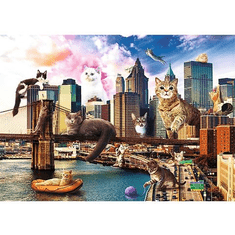 Trefl Crazy City: Macskák New Yorkban 1000db-os puzzle (10595T) (10595T)