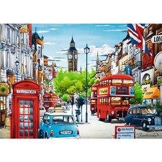 Trefl Londoni utca 1000db-os puzzle (10557) (5900511105575)