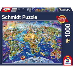 Schmidt Discover the World 1000db-os puzzle (58288) (17858-184) (17858-184)