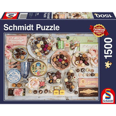 Schmidt Nostalgic chocolates 1500 db-os puzzle (58940, 18937-184) (58940)