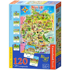 Castorland Németország maxi oktató puzzle 120+28db-os (E-180) (E-180)