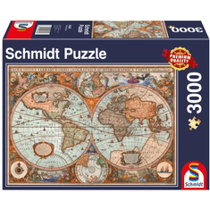 Schmidt Ókori világ térkép, 3000 db-os kirakós (58328, 18501-182) (58328, 18501-182)