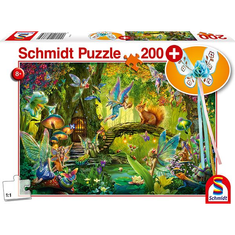 Schmidt Fairies in the forest (wand) 200db-os puzzle (56333) (18901-184) (18901-184)