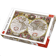 Trefl A New Land and Water Map of the Entire Earth 1630 puzzle 2000db-os (27095) (27095)