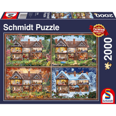Schmidt Ház a négy évszakban, 2000 db-os puzzle (58345, 18515-182) (58345, 18515-182)