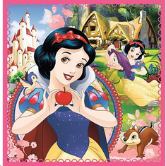 Trefl Disney hercegnők 3 az 1-ben puzzle (34833) (34833)