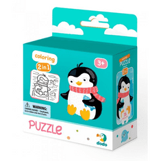 DoDo pingvin 16db-os puzzle színezővel (DOP300122) (DOP300122)