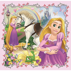 Trefl Disney hercegnők és kis kedvenceik 3 az 1-ben puzzle (34842) (TR34842)